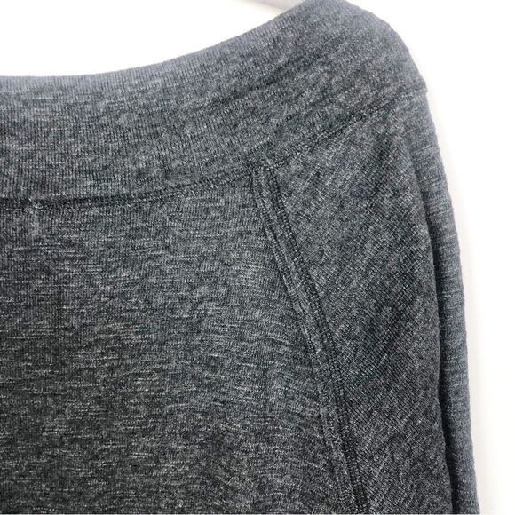 FREE PEOPLE | WE THE FREE Dark Gray Boatneck Lightweight Sweatshirt Women’s XS - Picture 7 of 9